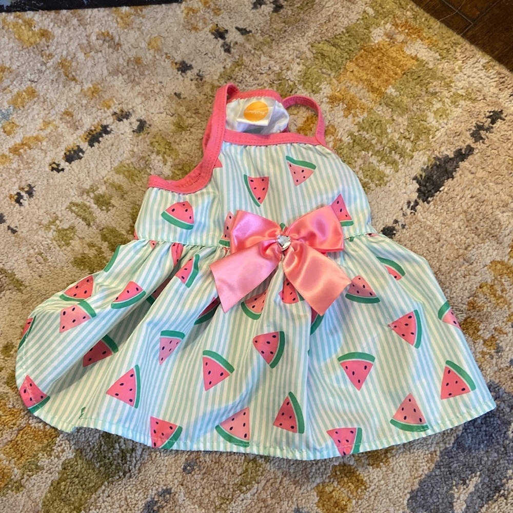SimplyDog- watermelon dress- size small